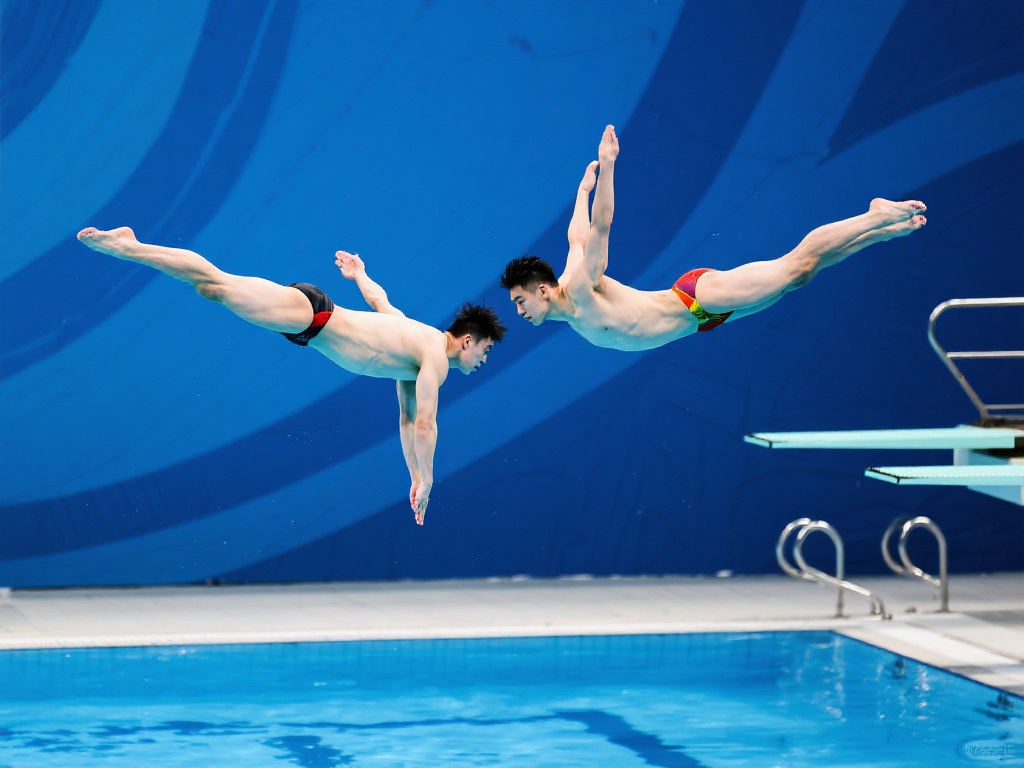 程子龙朱子锋携手问鼎男子双人10米台冠军 双人跳水是一项需要高度默契和技术精准度的